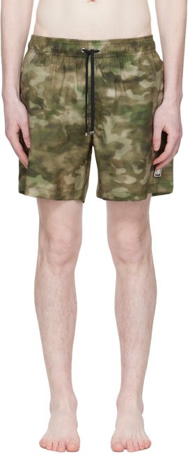 AMIRI AMIRI Kahki Camo MA Swim Shorts