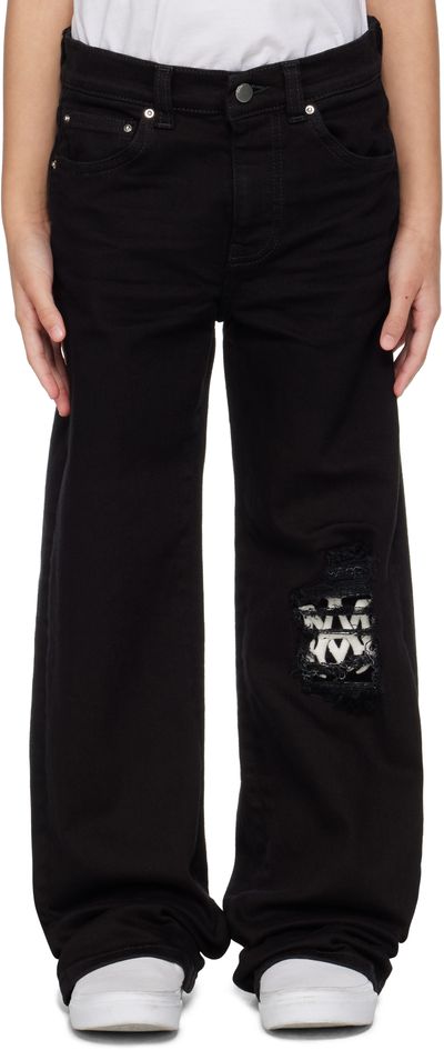 AMIRI AMIRI Kids Black MA Patch Jeans