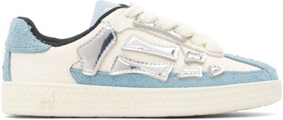 AMIRI AMIRI Kids White & Blue Pacific Bones Sneakers