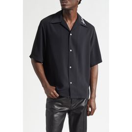 AMIRI AMIRI Logo Embroidered Camp Shirt