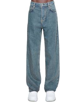 Amiri amiri Loose Fit Jeans in Shadow Indigo