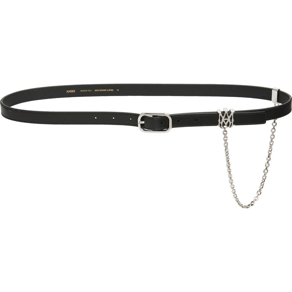 AMIRI AMIRI MA Chain Skinny Leather Belt
