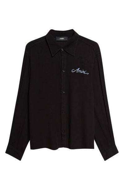 AMIRI AMIRI MA Check Viscose Button-Up Shirt