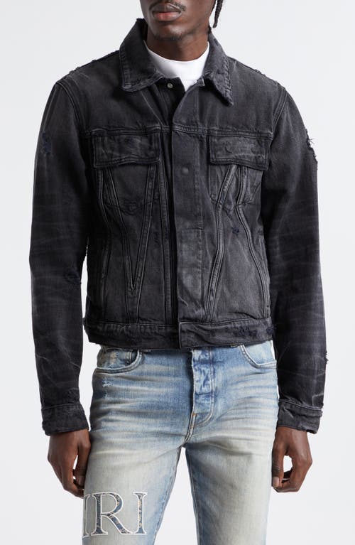 ジャケット・アウター Amiri 23AW Distressed MA Trucker jacket AMIRI - MA Distressed Denim Trucker Jacket