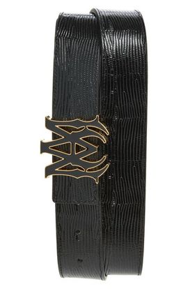 AMIRI AMIRI MA Lizard Embossed Leather Belt