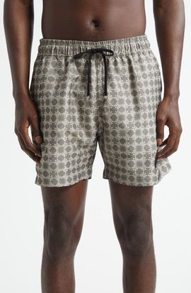 AMIRI AMIRI MA Quad Monogram Print Swim Trunks