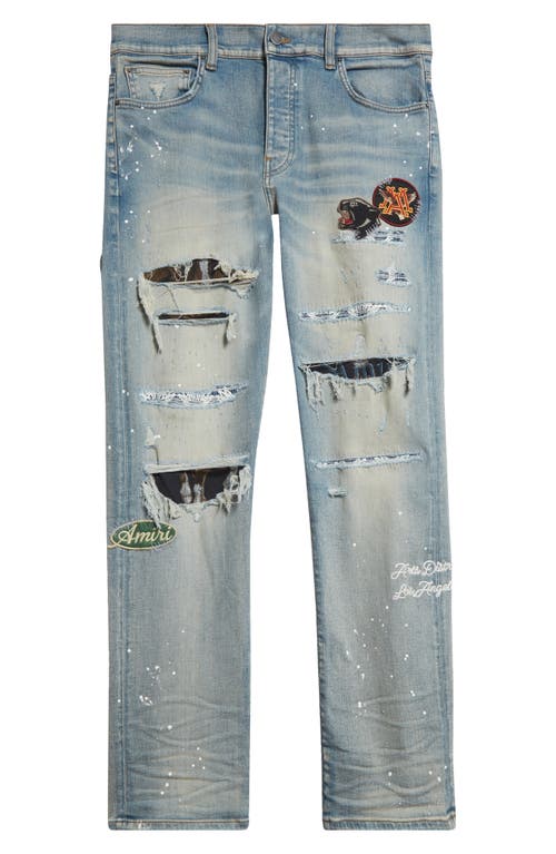 AMIRI AMIRI MA Quad Rip & Repair Skinny Jeans