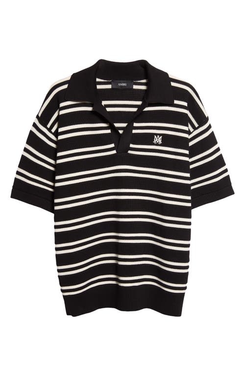 AMIRI AMIRI MA Stripe Polo Sweater