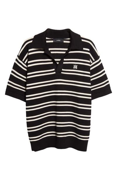 AMIRI AMIRI MA Stripe Polo Sweater