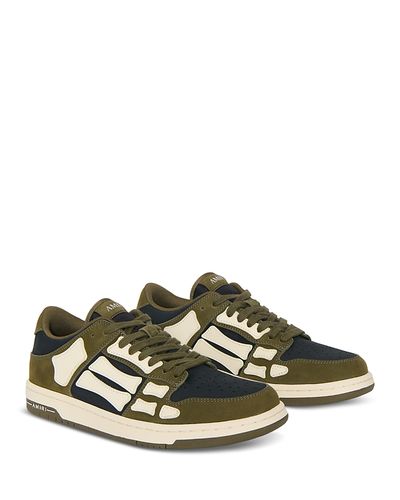 Amiri Amiri Men's Skel Top Low Leather Sneakers