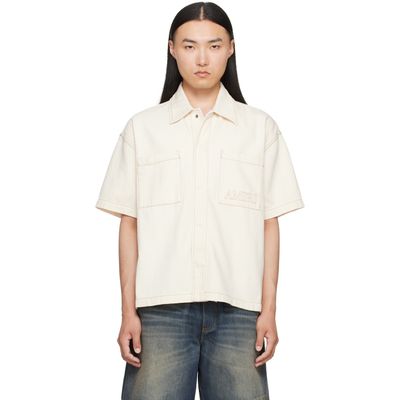 AMIRI AMIRI Off-White 'Amiri' Denim Shirt