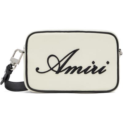 AMIRI AMIRI Off-White 'AMIRI' Embroidered Camera Bag