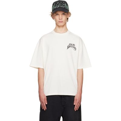 AMIRI AMIRI Off-White 'Amiri Hollywood' Lightweight Jersey Skate T-shirt