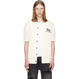 AMIRI AMIRI Off-White 'AMIRI Studio' Mesh Knit Shirt