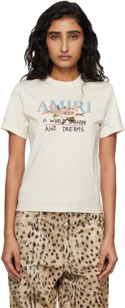 AMIRI AMIRI Off-White 'Hope And Dreams' T-shirt