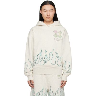 AMIRI AMIRI Off-White MA Quad Flames Oversized Hoodie