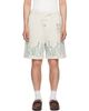 AMIRI AMIRI Off-White MA Quad Flames Sweat Shorts - 1