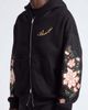 AMIRI AMIRI Oversize Crystal Embellished Floral Zip Hoodie - 4