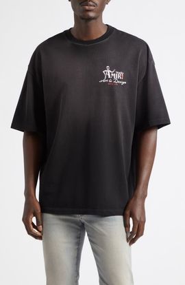 AMIRI AMIRI Oversize Studio Embroidered Skate T-Shirt