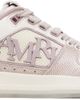 AMIRI AMIRI Pink & Off-White Pebbled Classic Low Sneakers - 1