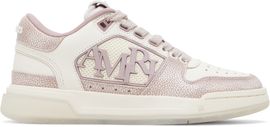 AMIRI AMIRI Pink & Off-White Pebbled Classic Low Sneakers