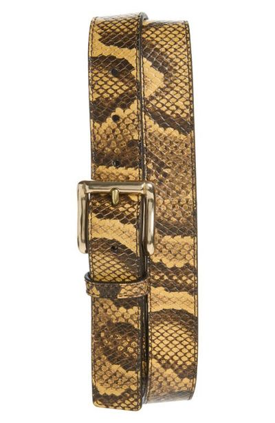 AMIRI AMIRI Python Embossed Leather Belt