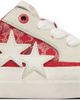 AMIRI AMIRI Red & White Bandana Sunset Skate Sneakers - 1