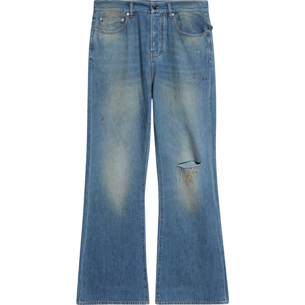AMIRI - Blue Stacked Flared Jeans