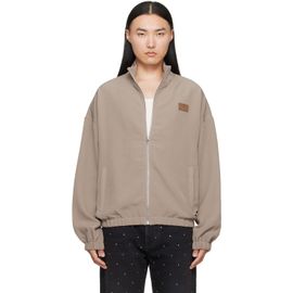 AMIRI AMIRI Taupe 'Amiri' Patch Cady Track Jacket