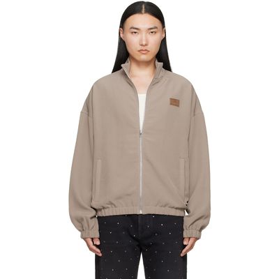 AMIRI AMIRI Taupe 'Amiri' Patch Cady Track Jacket