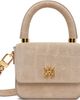 AMIRI AMIRI Taupe Croc Suede Micro MA Bag - 1