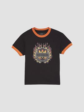 Amiri Amiri Unisex Little Kid's & Kid's Cotton Flame Logo Graphic T-Shirt