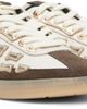 AMIRI AMIRI White & Brown Metallic Pacific Bones Sneakers - 4