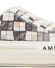 AMIRI AMIRI White & Gray Checkered Court Low Sneakers - 1