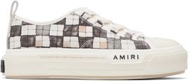 AMIRI AMIRI White & Gray Checkered Court Low Sneakers