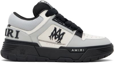 AMIRI AMIRI White & Gray MA Patch MA-1 Sneakers