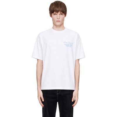 AMIRI AMIRI White Dreamers Chain Stitch Oversized T-shirt