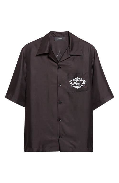 AMIRI Chateau Amiri Crest Silk Camp Shirt