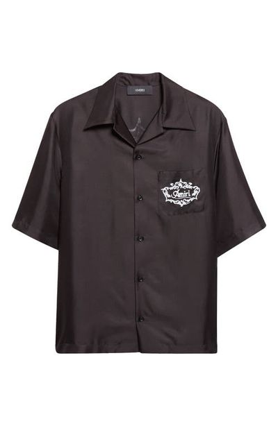 AMIRI Chateau Amiri Crest Silk Camp Shirt