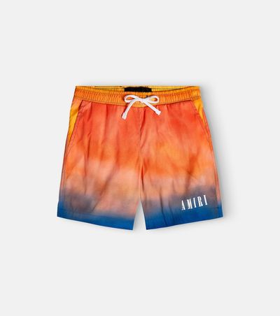 Amiri Kids Amiri Kids Gradient swim trunks