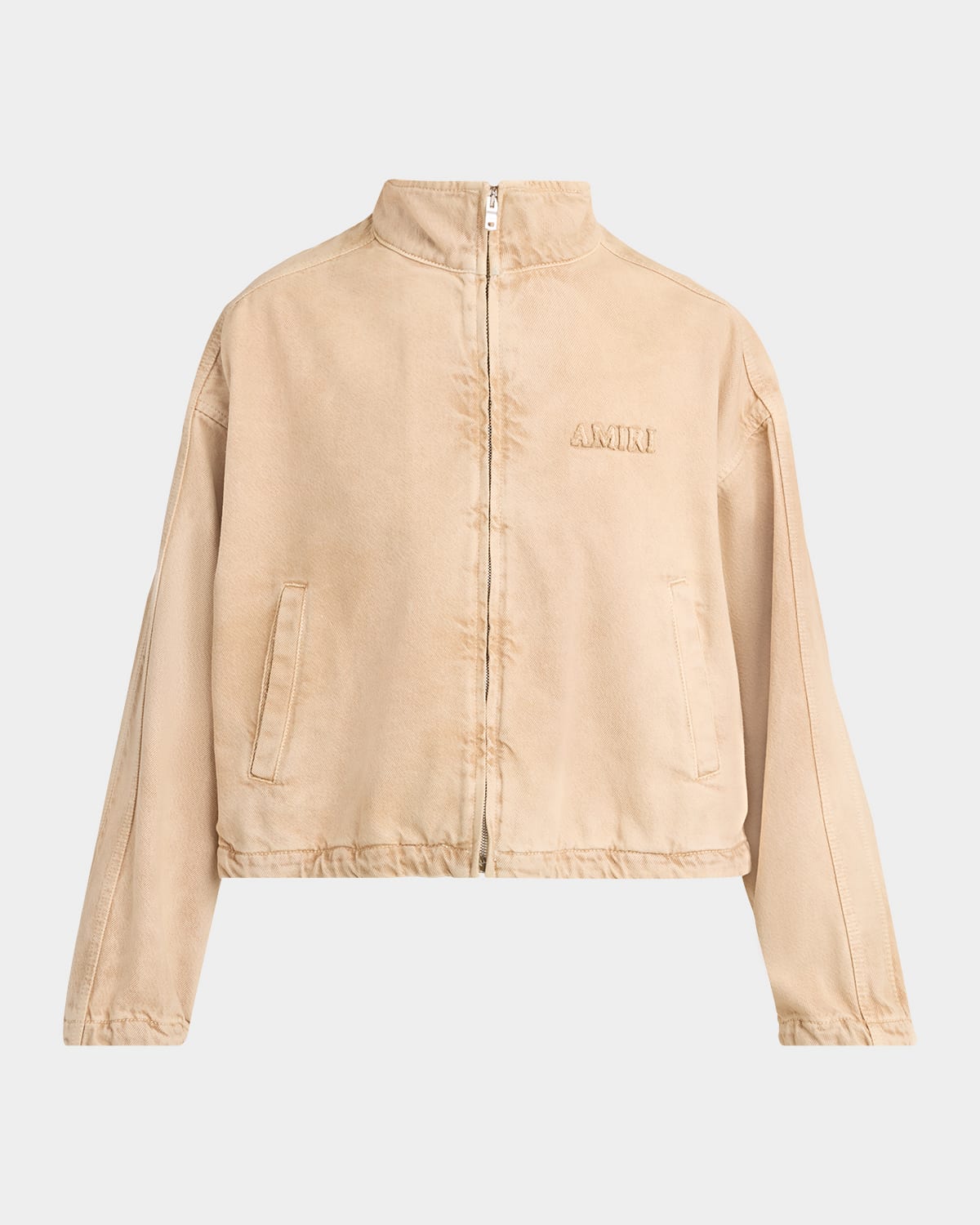 Amiri Logo-Embroidered Denim Track Jacket