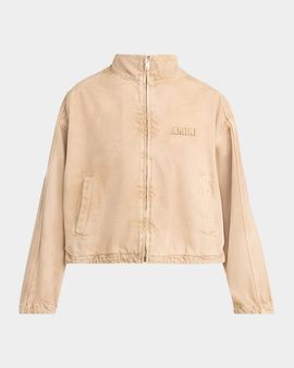 Amiri Logo-Embroidered Denim Track Jacket