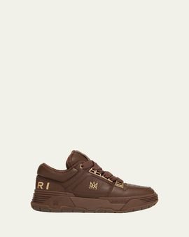 Amiri Men's Chrome MA-1 Leather Low-Top Sneakers