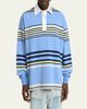 Amiri Men's Cotton Multi-Stripe Long-Sleeve Polo Shirt - 4