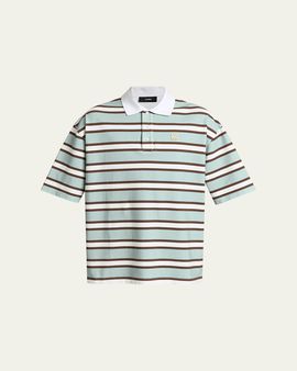Amiri Men's Cotton Multi-Stripe MA Polo Shirt