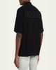 Amiri Men's Crochet-Knit Mesh Cotton Shirt - 3