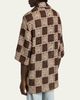 Amiri Men's Crochet MA-Knit Checkerboard Short-Sleeve Shirt - 3