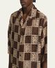 Amiri Men's Crochet MA-Knit Checkerboard Short-Sleeve Shirt - 5