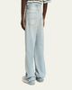 Amiri Men's Light-Wash Denim Carpenter Jeans with Bone Appliques - 3
