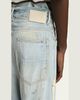 Amiri Men's Light-Wash Denim Carpenter Jeans with Bone Appliques - 5